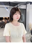 顔周りカット 小顔  おくれ毛カット
