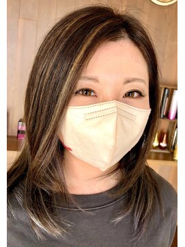 ヘアーズアンブル(hair's Amble) バレイヤージュシャギースタイル