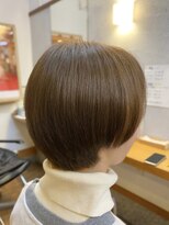 ギャロップヘアー&nbsp;丸みショートボブ×フォギーベージュカラー