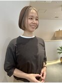 イヤリングカラーミルクティーベージュ