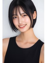 クロス(CROSS)&nbsp;切りっぱなしボブ　前髪あり　【東近江】