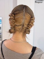 ミルクティーロングミディアムおくれ毛前髪カット美髪_ba553691