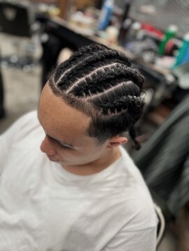 フォーコーナーズカットショップスリーセント 栄(FourCornersCutShop 3/cent) コーンロウ