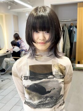 テトラ バイ ネオリーブ 横浜西口店(tetra by neolive) 顔周り　姫カット　レイヤー　ウルフ　デザインカラー