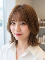 ライクバイコトナ 越谷(RIKE by kotona)&nbsp;大人可愛い外ハネミディアムヘアー/白髪染め/髪質改善/越谷