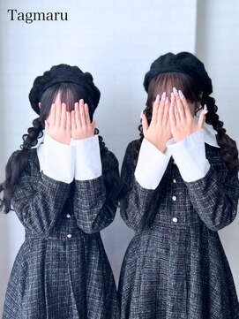 推し活ヘアセット☆よつ編みツインアレンジ