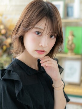 カバーヘアアンドスパ ブリス 浦和(COVER HAIR&SPA bliss) ミニボブウルフレイヤーカット小顔マレットヘアA5浦和30代40代