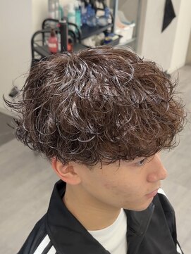 ビカムメンズヘアー 栄店(become men's hair) シャドウパーマ無造作マッシュ