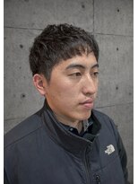 サンキスビューティースタジオ 千葉中央(Sunkissed beauty studio) MEN’S/リバースセンターパート/ニュアンスパーマ/千葉