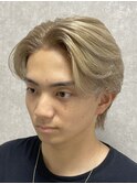 刈り上げセンターパート/波巻きツイストスパイラル/円町