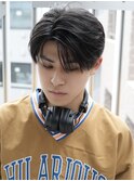 フェザーパーマ ダウンパーマセンターパートメンズパーマ韓国