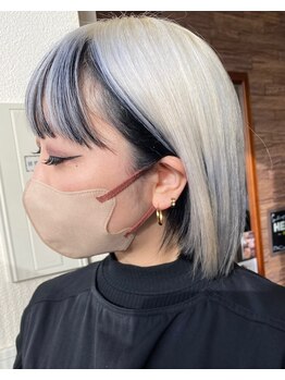 ポルトユイ(PORTE H)の写真/ハイトーン＝傷む、を当たり前にしない。髪質改善にこだわるPORTE Hの艶と透明感を叶えるケアブリーチ