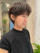 ムクコア(Muk CORE) マッシュショートボブニュアンスルーズパーマ大人可愛い川崎