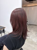 テラス トヨタ(Telasu Toyota)&nbsp;ボルドーレッドカラーとレイヤーカット