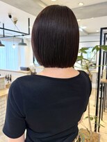 エミス バイ メルト 吉祥寺(emis by melt)&nbsp;[石川]切りっぱなしボブ吉祥寺ブリーチなしレッドブラウン20代