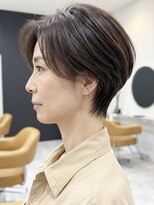 ファチュール(fAture.)&nbsp;40代50代★ひし形くびれ美ショート★小顔愛されグレージュカラー