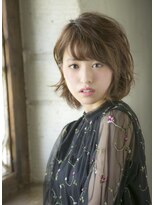 耳掛けウェーブショートボブ☆