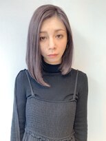 アッシュ 祐天寺店(Ash) ブリーチ一回の外国人風ラベンダーグレージュカラー