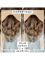 チョビー 銀座(chobii)&nbsp;[桜井]ハイライトグラデーションイルミナカラーグレージュ