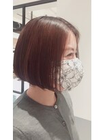 スタジオ ノル(studio noll)&nbsp;【新宿　studio noll やまだ】縮毛矯正前下がりボブ_210301