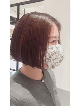 スタジオ ノル(studio noll) 【新宿 studio noll やまだ】縮毛矯正前下がりボブ_210301