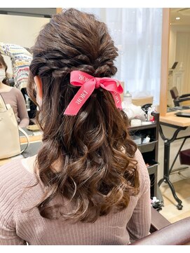 リソ 銀座(RISO) 【20代・30代】ハーフアップ【結婚式・パーティー・デート】