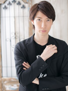 メンズヘア ビーセカンド 草加店(MENS HAIR B-2) 暖色系カラーなフェードビジカジロングウルフK