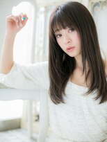 モッズ ヘア 福岡姪浜店(mod's hair)&nbsp;*mod's姪浜*…ダークグレージュ前下がり小顔エアストレートe