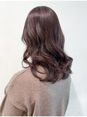 ピンクブラウン_アースカラーくびれヘアツートン_ba372962