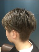 仙台D デザインカットツーブロックハンサムショートstyle
