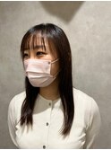 シースルーでより可愛いスタイル/カット/ストレート/ロング
