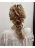 ふわふわお呼ばれアレンジ