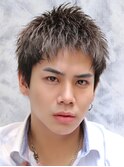 イージーツイスト刈り上げアップバング