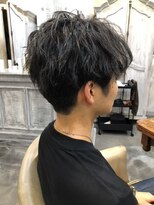 モワ 仙台(Mois)&nbsp;マッシュパーマアッシュブラック/ハイライト/髪質改善/仙台