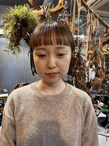 パム 恵比寿(PAM.)&nbsp;ミニバング　フラット bob ブラウンベージュ　代官山　恵比寿