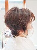 春スタイル/ショートパーマ/ショートボブ/ニュアンス