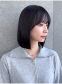 ◇ボブ 縮毛矯正 顔周りカット 表参道 髪質改善