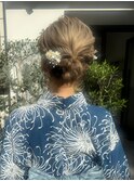 【立川cres奈佳子】浴衣ボブヘアアレンジ