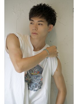 ロミーオム 本厚木(ROMMY. Homme) 刈り上げツーブロック王道マッシュショート束感メンズヘア