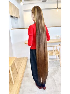 ヒビト 恵比寿 渋谷(HIBITO.) 髪質改善カラー アッシュベージュ ストレートヘア 縮毛矯正