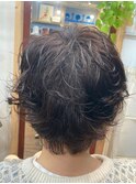 【大山】ゆるふわパーマ/小顔に合わせカット/20代30代40代50代