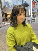 コテ巻き風パーマ