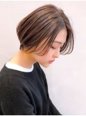 say.イメチェン外ハネボブ美髪ワイドバング前髪なしショート小顔