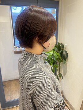 メルト 吉祥寺(melt) 小顔丸みショート似合わせ20代ショートボブ暖色ベージュブラウン