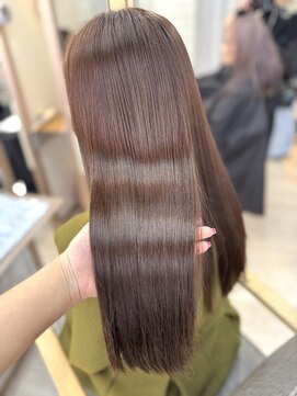 エルバイラビス 大宮(elu by lovis) 《mana》マロンブラウン/透明感カラー/艶カラー/ケアカラー/大宮