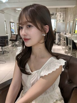 フォルテ 表参道店(FORTE) 卵型/チェリーブラウン/デジタルパーマ/小顔前髪カット