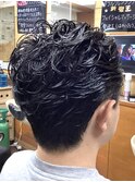 サーフカール/スパイキーショート/ブルーブラック/