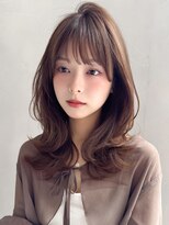 アグノス 青山(Agnos)&nbsp;フェイスフレーミング愛されセミディモテ髪ナチュラルカール