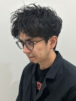 ヒュイル バイ ニアウ(Hwyl by Niau)&nbsp;メンズスパイキーショートスパイラルパーマニュアンスパーマ