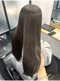 ブリーチなし"グレージュ"